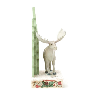 Figura de alce con árboles en capas 21 cm Jim Shore 6017173