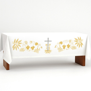 Altar cloth with Cross and Spikes embroidery 160x300
