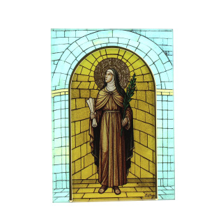 Cuadro Santa Clara en Vidrio 10x14 cm