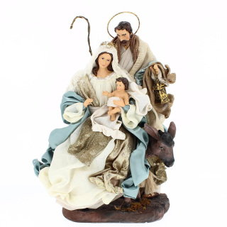 Flight into Egypt resin and fabric 40 cm